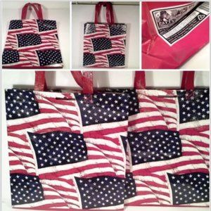 2 Old Glory Flag Patriotic Stars Stripes Tote Bags